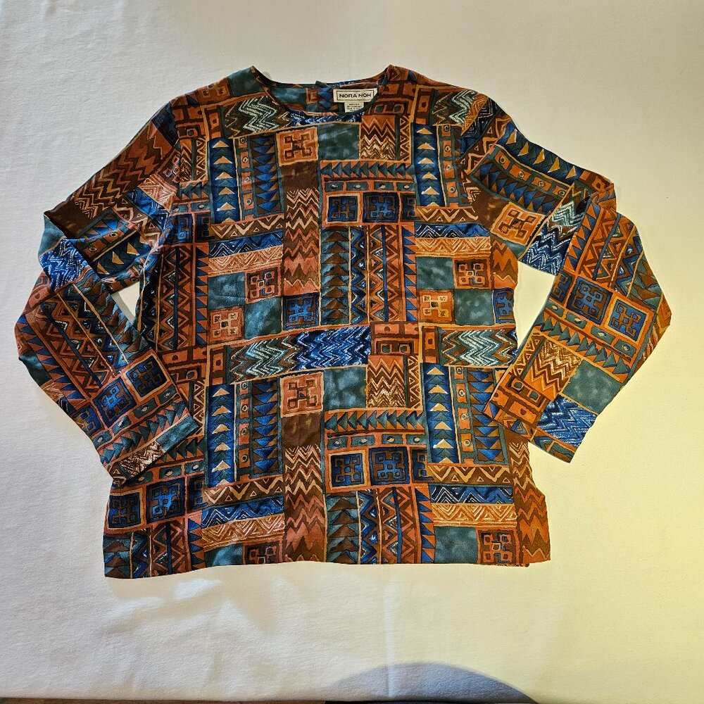 Vintage Nora Noh silk top sz Small